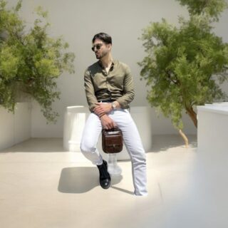 Δερμάτινο τσαντάκι ώμου Cardinal 7438 coffee