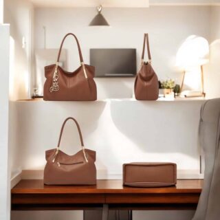 Δερμάτινη Γυναικεία Τσάντα Shopper ‘Ωμου Foxer 958136F καφέ