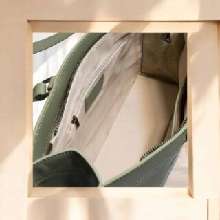 Γυναικεία δερμάτινη τσάντα ώμου/χειρός Cardinal 2020 green