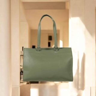 Γυναικεία δερμάτινη τσάντα ώμου/χειρός Cardinal 2020 green