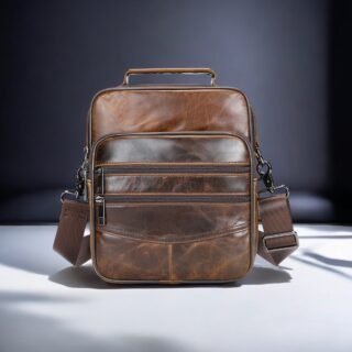 Δερμάτινο τσαντάκι ώμου Cardinal 6199 καφέ