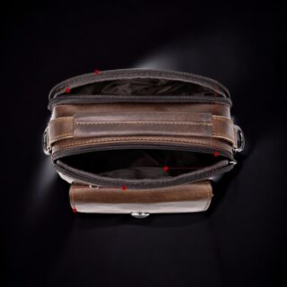 Δερμάτινο τσαντάκι ώμου Cardinal 7438 coffee