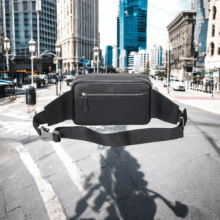 Δερμάτινο τσαντάκι μέσης Cardinal 1230 black