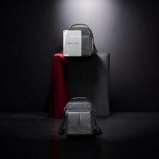 Δερμάτινο τσαντάκι ώμου Cardinal 6109 μαύρο