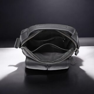 Δερμάτινο τσαντάκι ώμου Cardinal 6109 μαύρο