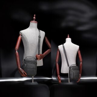 Δερμάτινο τσαντάκι ώμου Cardinal 7457 black