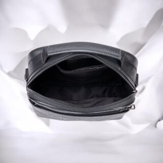 Δερμάτινο τσαντάκι ώμου Cardinal 7456 black