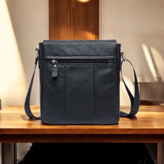 Δερμάτινο τσαντάκι ώμου Cardinal 819 μαύρο