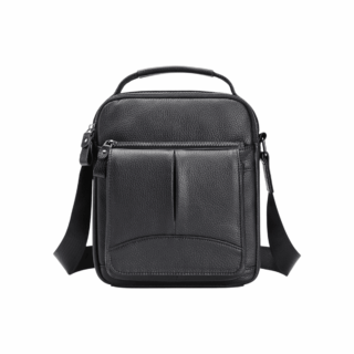 Δερμάτινο τσαντάκι ώμου Cardinal 6109 μαύρο