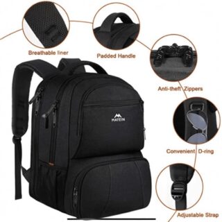 Επαγγελματικό Σακίδιο πλάτης γεύματος 40L 17.3” Matein 1160 μαύρο