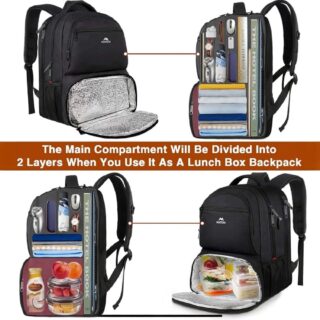 Επαγγελματικό Σακίδιο πλάτης γεύματος 40L 17.3” Matein 1160 μαύρο