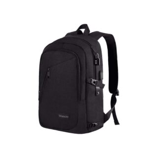 Mancro Σακίδιο Πλάτης 20L Laptop 15.6” Μαύρο USB Αδιάβροχο Ανδρικό