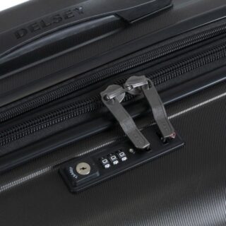 Delsey Meteor Βαλίτσα Μεγάλη Expandable 78x50x29.5cm Μαύρη