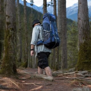 Σακίδιο πλάτης ορειβατικό Cardinal 1788 70+5L σκούρο μπλέ