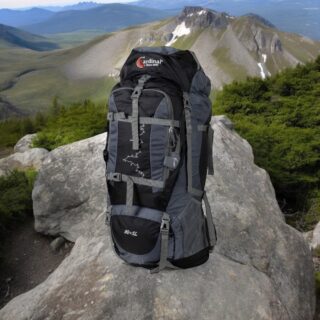 Σακίδιο πλάτης ορειβατικό Cardinal 630 80+5 L μαύρο