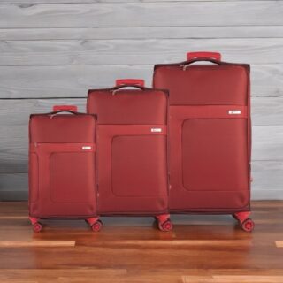 Βαλίτσες trolley (σετ 3 τεμαχίων) Cardinal 3800 μπορντό
