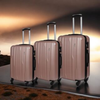 Βαλίτσες trolley σέτ 3 τεμαχίων Cardinal 2012 ροζ χρυσό