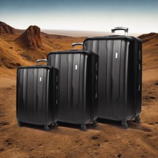 Βαλίτσες trolley σέτ 3 τεμαχίων Cardinal 2012 μαύρη