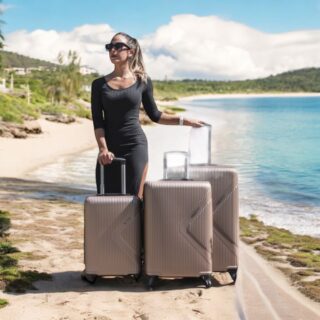 Βαλίτσες trolley (σέτ 3 τεμαχίων) Cardinal 2010 σαμπανί