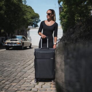 Βαλίτσα trolley Cardinal μεσαία μεγάλη 3400 60/70cm μαύρη