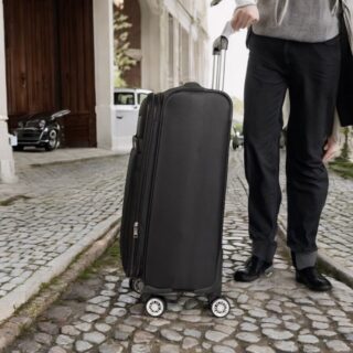 Βαλίτσα trolley Cardinal μεσαία μεγάλη 3400 60/70cm μαύρη