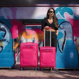 Βαλίτσα trolley Spectra Cardinal μικρή μεσαία 5000 50/60cm ροζ