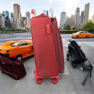 Βαλίτσα trolley Cardinal μικρή μεσαία 3700 50/60cm μπορντό