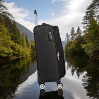 Βαλίτσα trolley Cardinal μικρή μεσαία 3400 50/60cm μαύρη