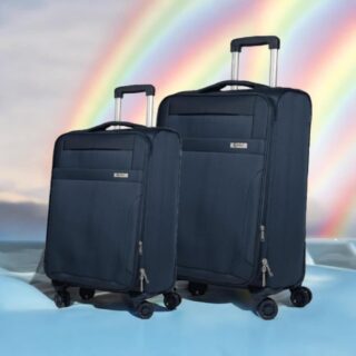 Βαλίτσα trolley Cardinal μικρή μεσαία 3400 50/60cm σκούρο μπλέ