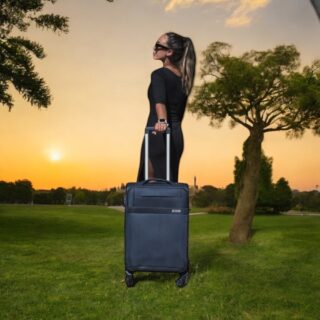 Βαλίτσα trolley Cardinal μικρή μεσαία 3400 50/60cm σκούρο μπλέ