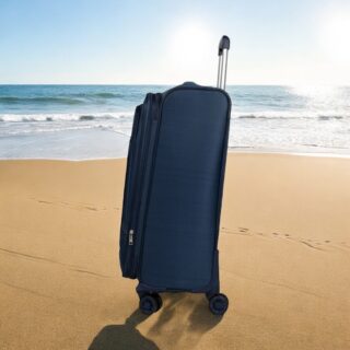 Βαλίτσα trolley Cardinal μικρή μεσαία 3300 50/60cm σκούρο μπλέ