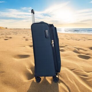 Βαλίτσα trolley Cardinal μικρή μεσαία 3300 50/60cm σκούρο μπλέ