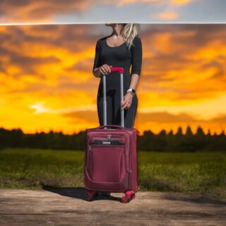 Βαλίτσα trolley Cardinal μικρή μεσαία 3300 50/60cm μπορντό