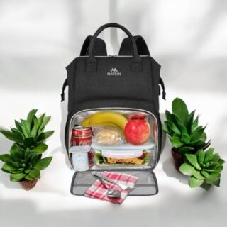 Γυναικείο Επαγγελματικό Σακίδιο πλάτης γεύματος 18L 15,6” Matein 1368 μαύρο