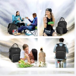 Γυναικείο Επαγγελματικό Σακίδιο πλάτης γεύματος 18L 15,6” Matein 1368 μαύρο