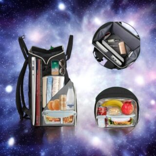 Γυναικείο Επαγγελματικό Σακίδιο πλάτης γεύματος 18L 15,6” Matein 1368 μαύρο