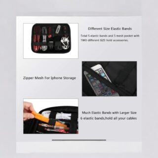 Τσάντα χειρός Organizer ηλεκτρονικών Matein 1225 μαύρο