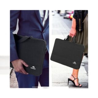 Υφασμάτινος Χαρτοφύλακας Matein 15,6′ laptop 5L 1025 μαύρο