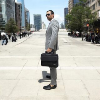 Υφασμάτινος Χαρτοφύλακας Taygeer 15.6 laptop 9.6L 1073 μαύρο