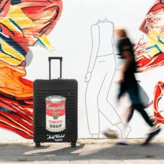 B|Y Andy Warhol Βαλίτσα μεγάλη expandable 79cm Ulisse Black