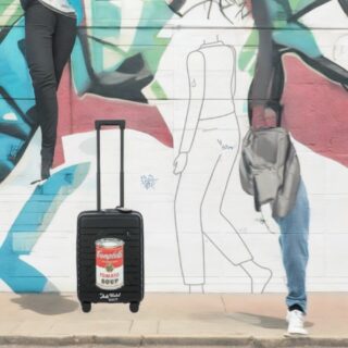 B|Y Andy Warhol Βαλίτσα καμπίνας expandable 55cm Ulisse Black