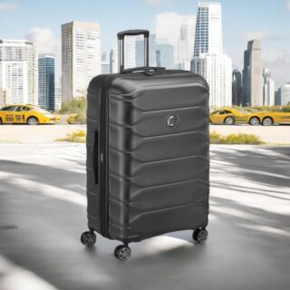 Delsey Meteor Βαλίτσα Μεγάλη Expandable 78x50x29.5cm Μαύρη