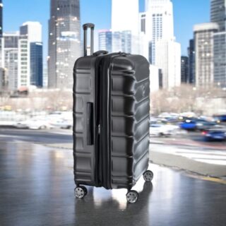 Delsey Meteor Βαλίτσα Μεγάλη Expandable 78x50x29.5cm Μαύρη