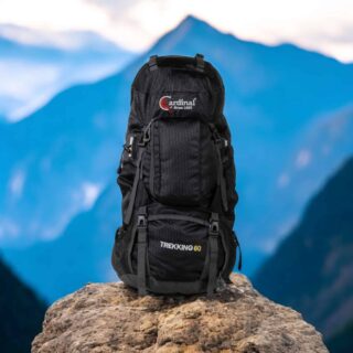 Σακίδιο πεζοπορίας αδιάβροχο 60L Camping 1488 Σκούρο μπλέ