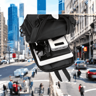 Τσαντάκι ώμου χιαστί crossbody mini backpack Cardinal 1200 μαύρο