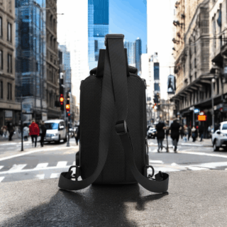 Τσαντάκι ώμου χιαστί crossbody mini backpack Cardinal 1200 μαύρο