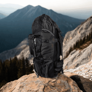 Σακίδιο πεζοπορίας Daypack 60L Camping 1488 μαύρο