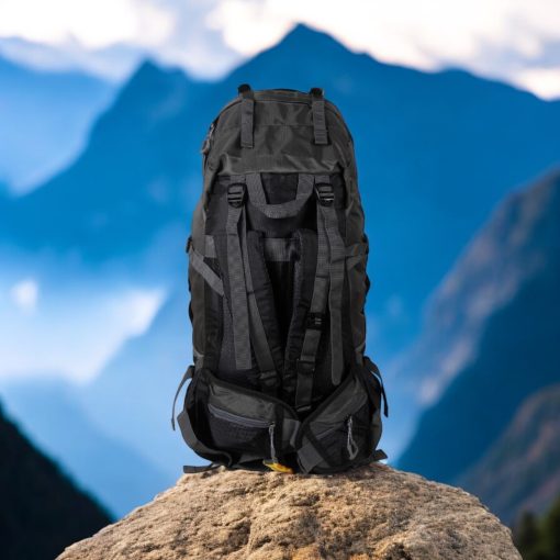 Σακίδιο πεζοπορίας αδιάβροχο Daypack 60L Camping 1488 Σκούρο μπλέ - Image 6