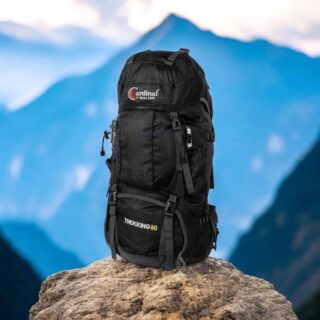 Σακίδιο πεζοπορίας αδιάβροχο 60L Camping 1488 Σκούρο μπλέ