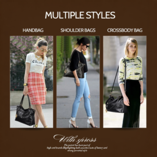 Δερμάτινη Γυναικεία Τσάντα Shopper ‘Ωμου Foxer 986046F μαύρο